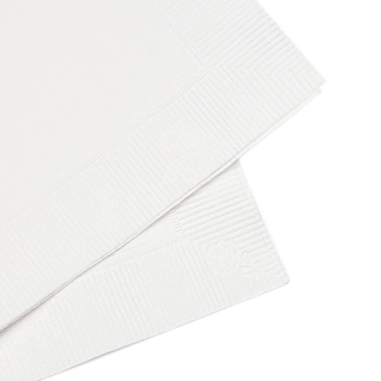 Alcohol Cocktail Napkins — White Paper Beverage Napkins