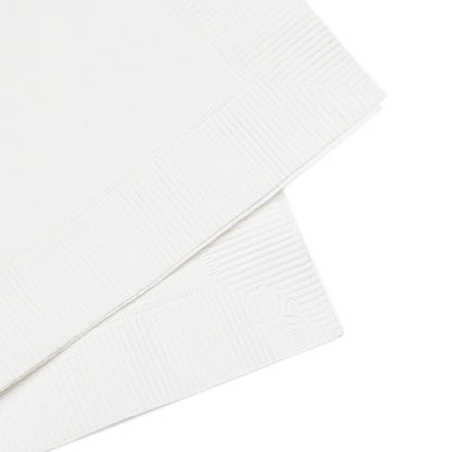 Alcohol Cocktail Napkins — White Paper Beverage Napkins