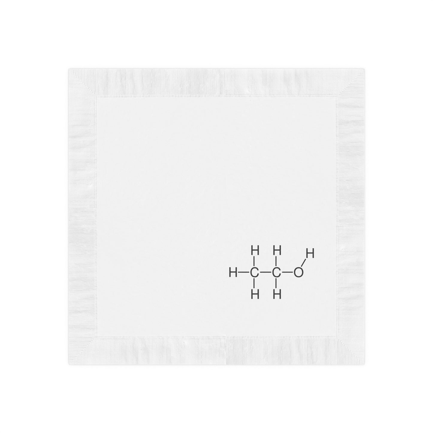 Alcohol Cocktail Napkins — White Paper Beverage Napkins