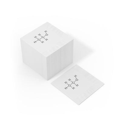 Alcohol Cocktail Napkins — White Paper Beverage Napkins